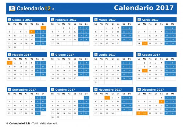 Calendario 2017