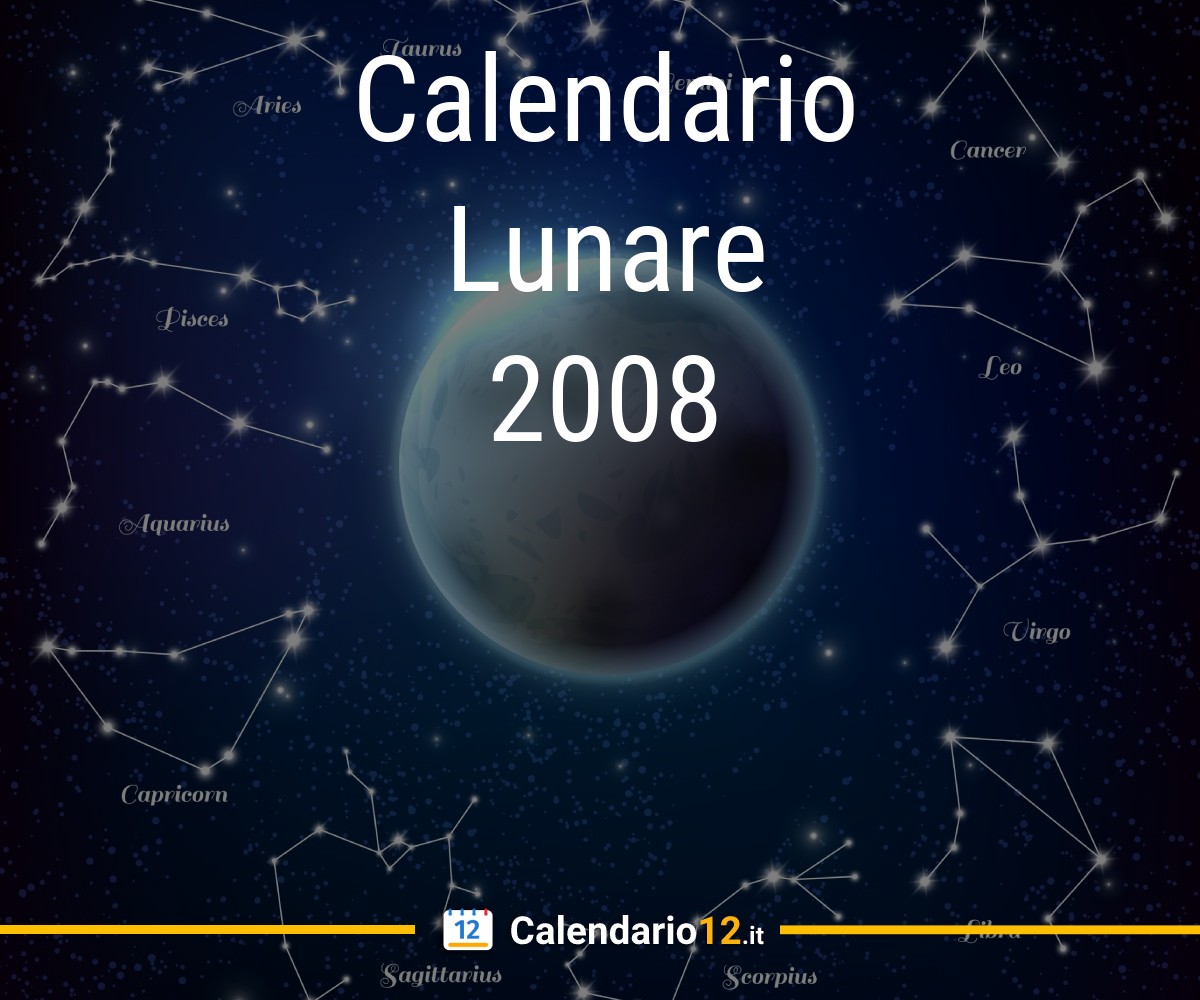 Calendario Lunare Agosto 2024 ⬅️ —